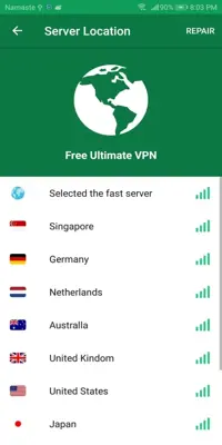 MarvelVpn android App screenshot 0